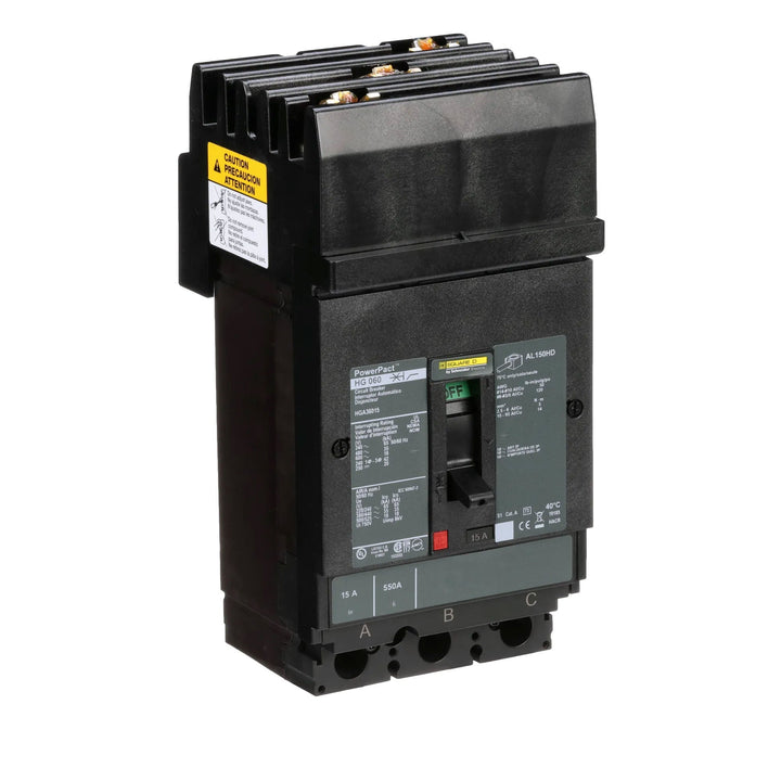 Square D HGA36015 - Molded Case Circuit Breaker 15A 600V 3P