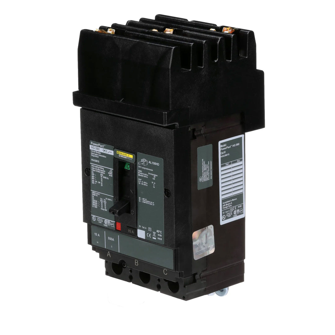 Square D HGA36015 - Molded Case Circuit Breaker 15A 600V 3P