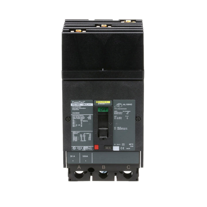 Square D HGA36030 - Molded Case Circuit Breaker 30A 600V 3P