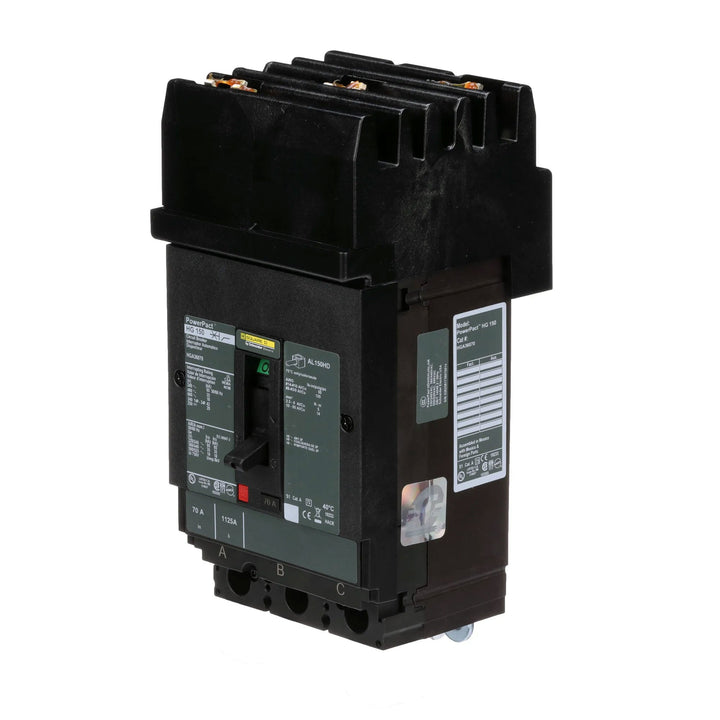 Square D HGA36070 - Molded Case Circuit Breaker 70A 600V 3P