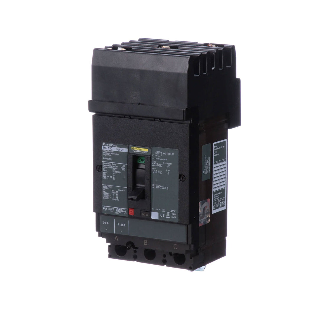 Square D HGA36090 - 3-Pole Circuit Breaker 90A 600V 35kA