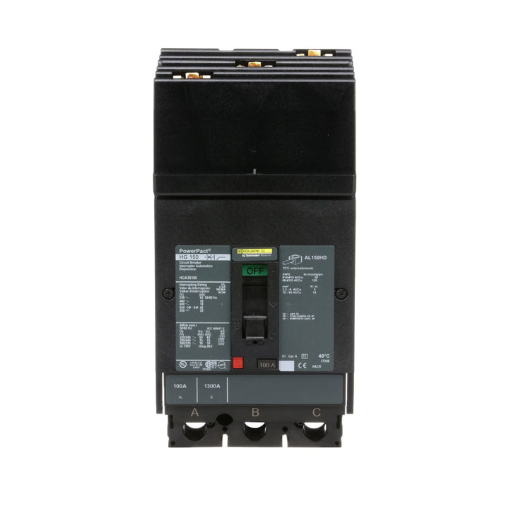 Square D HGA36100 - Molded Case Circuit Breaker 100A 600V 3P