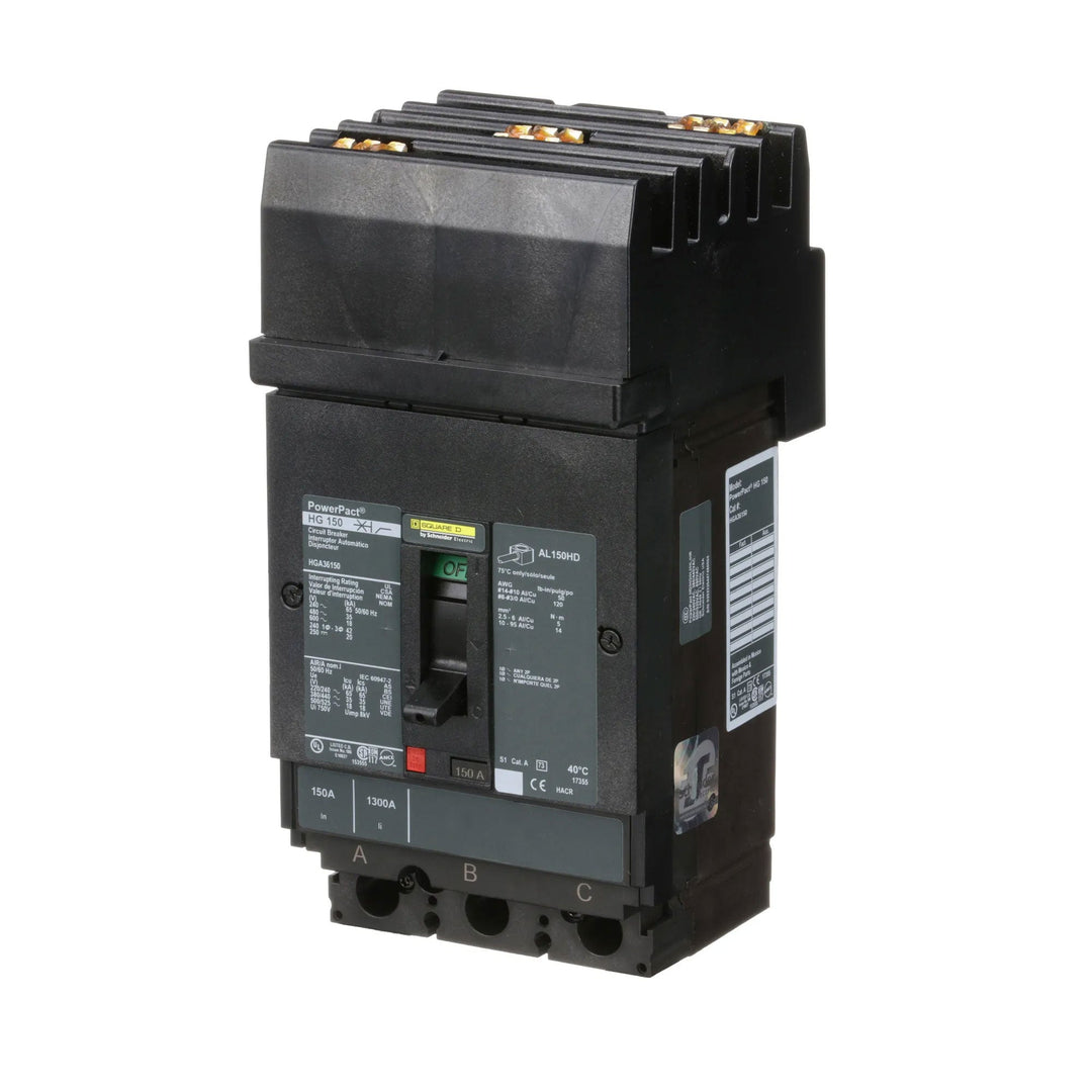 Square D HGA36150 - Molded Case Circuit Breaker 150A 600V 3P