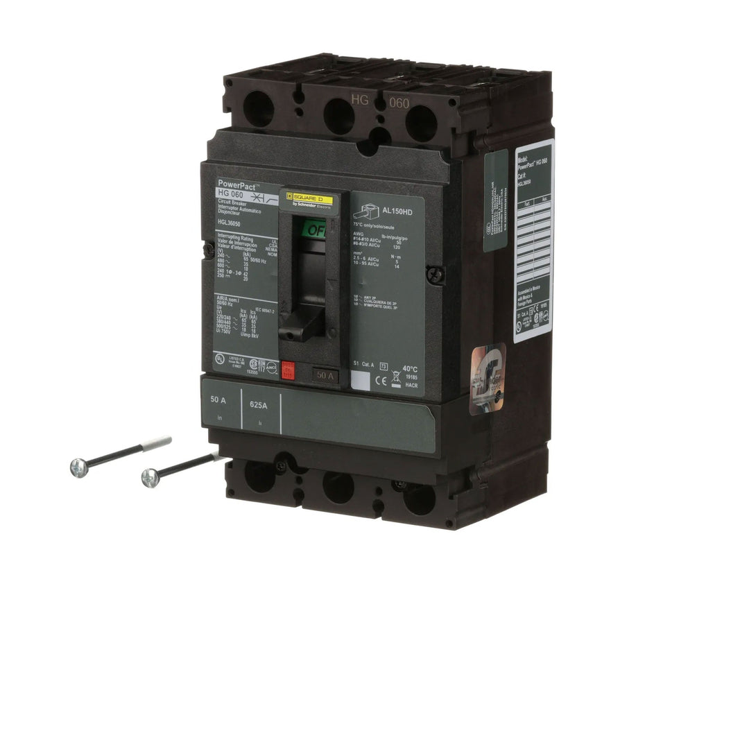 Square D HGL36050 - Molded Case Circuit Breaker 50A 600V 3P
