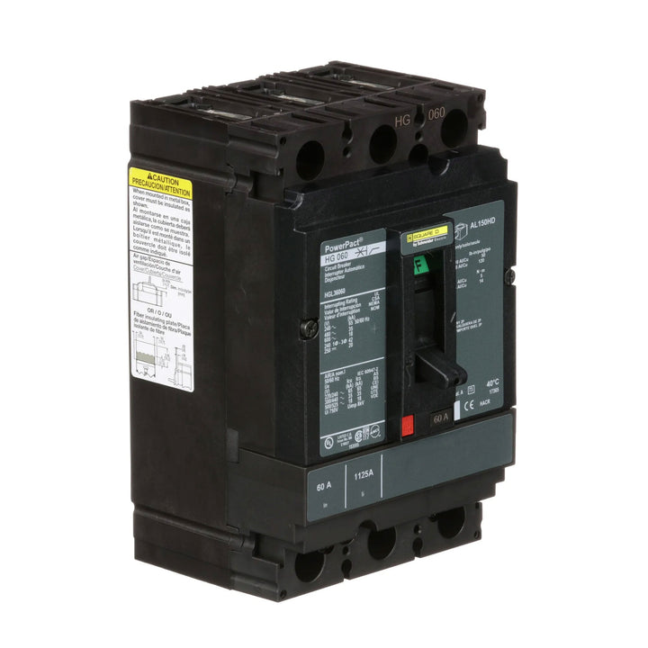 Square D HGL36060 - Molded Case Circuit Breaker 60A 600V 3P