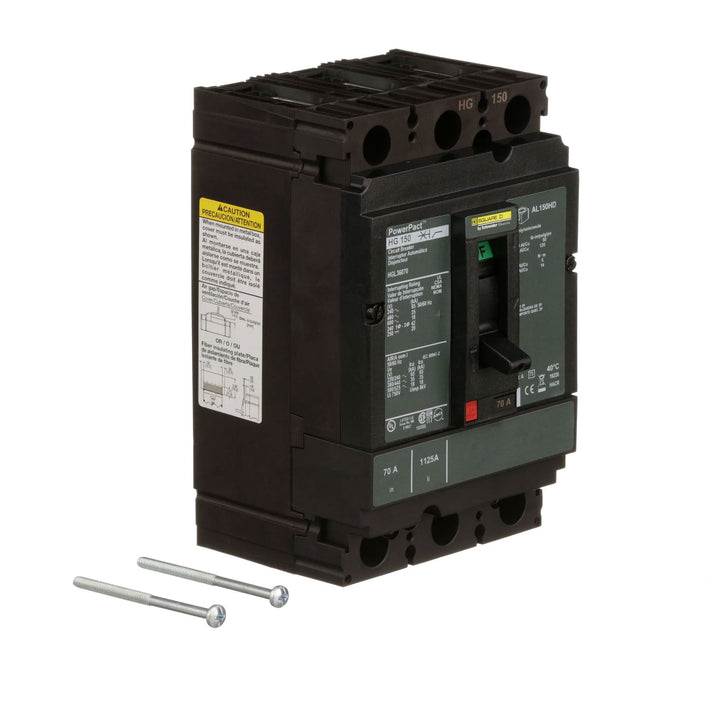 Square D HGL36070 - 70A 3P Circuit Breaker (600V, 35kA AIC)