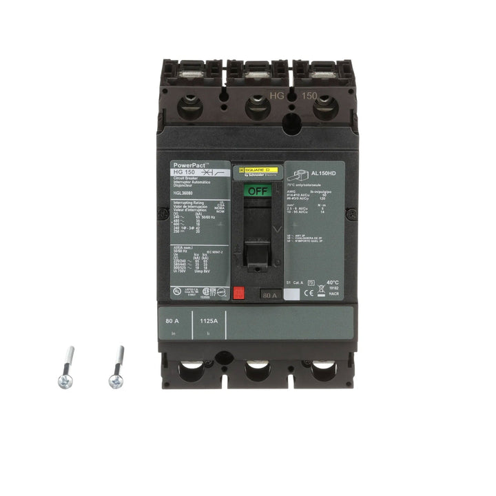 Square D HGL36080 - 80A 3-Pole Circuit Breaker (35kA AIC)