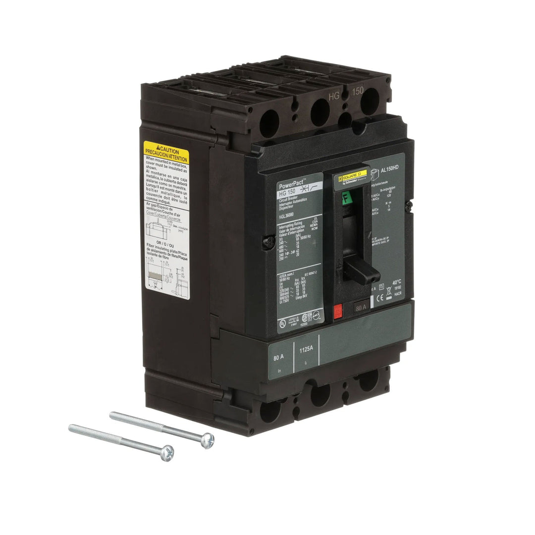 Square D HGL36080 - 80A 3-Pole Circuit Breaker (35kA AIC)
