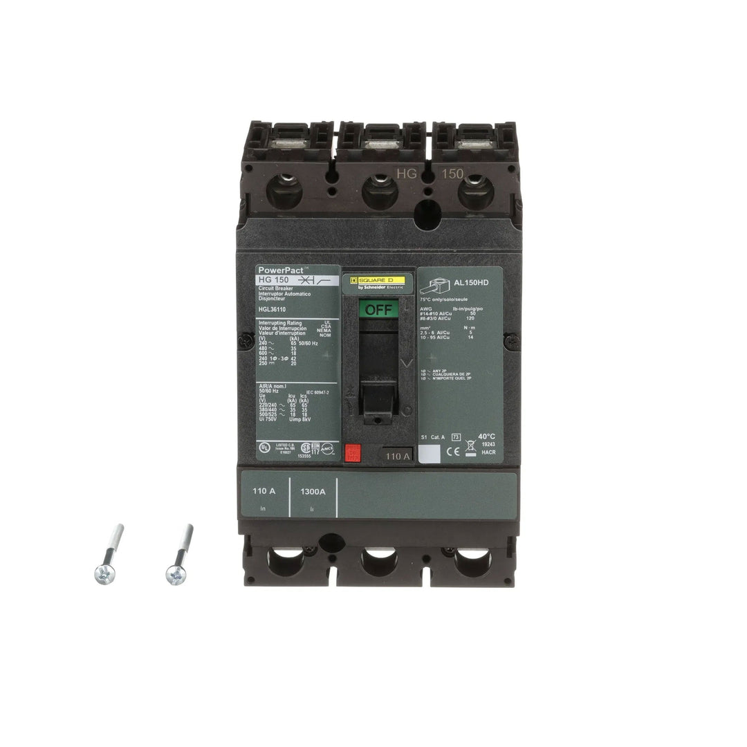 Square D HGL36110 - Molded Case Circuit Breaker (110A, 600V, 3P)