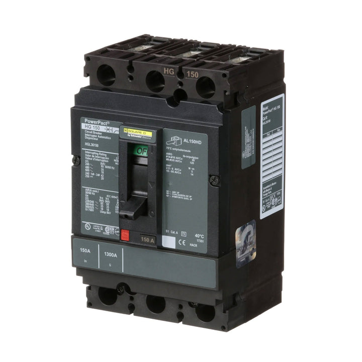 Square D HGL36150 - Molded Case Circuit Breaker 150A 600V 3P