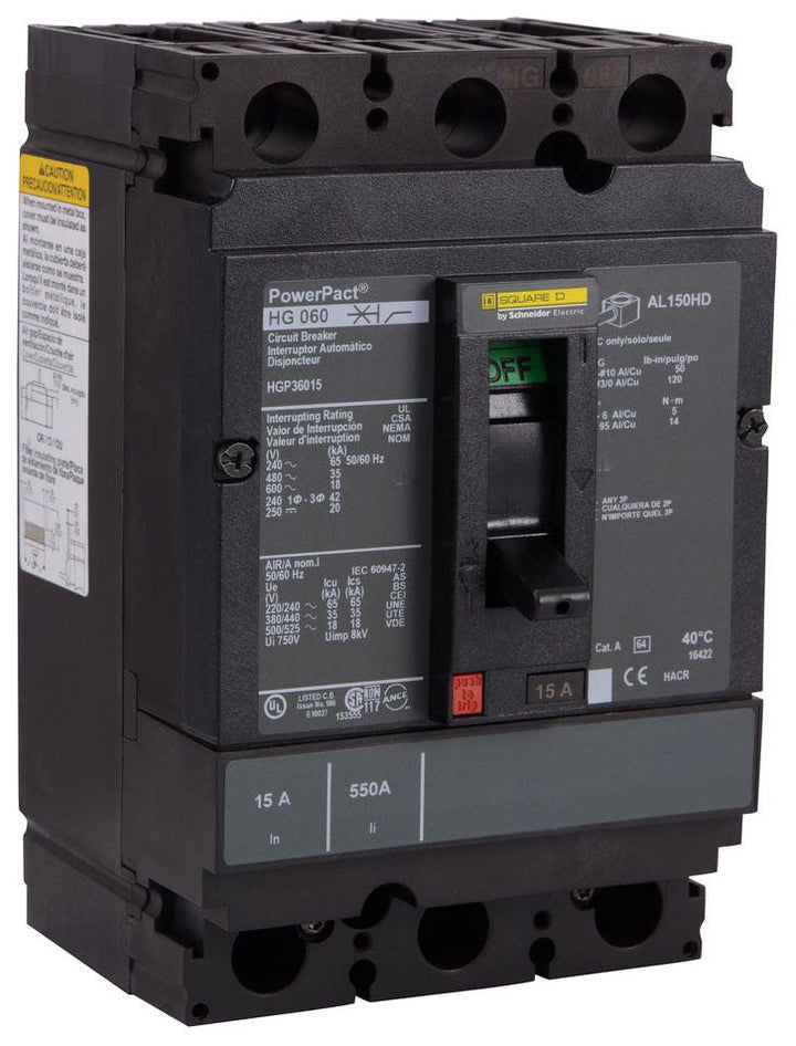 Square D HGP36000S15 - 150A 3-Pole Molded Case Switch (600V)