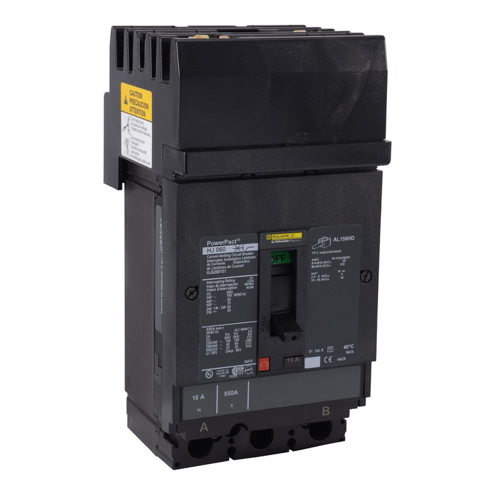 Square D HJA260152 - Molded Case Circuit Breaker 15A 600V 2-Pole