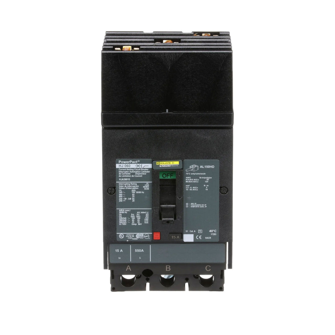 Square D HJA36015 - Molded Case Circuit Breaker 15A 600V 3P