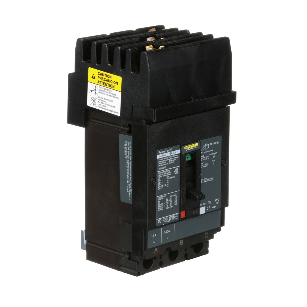 Square D HJA36015 - Molded Case Circuit Breaker 15A 600V 3P