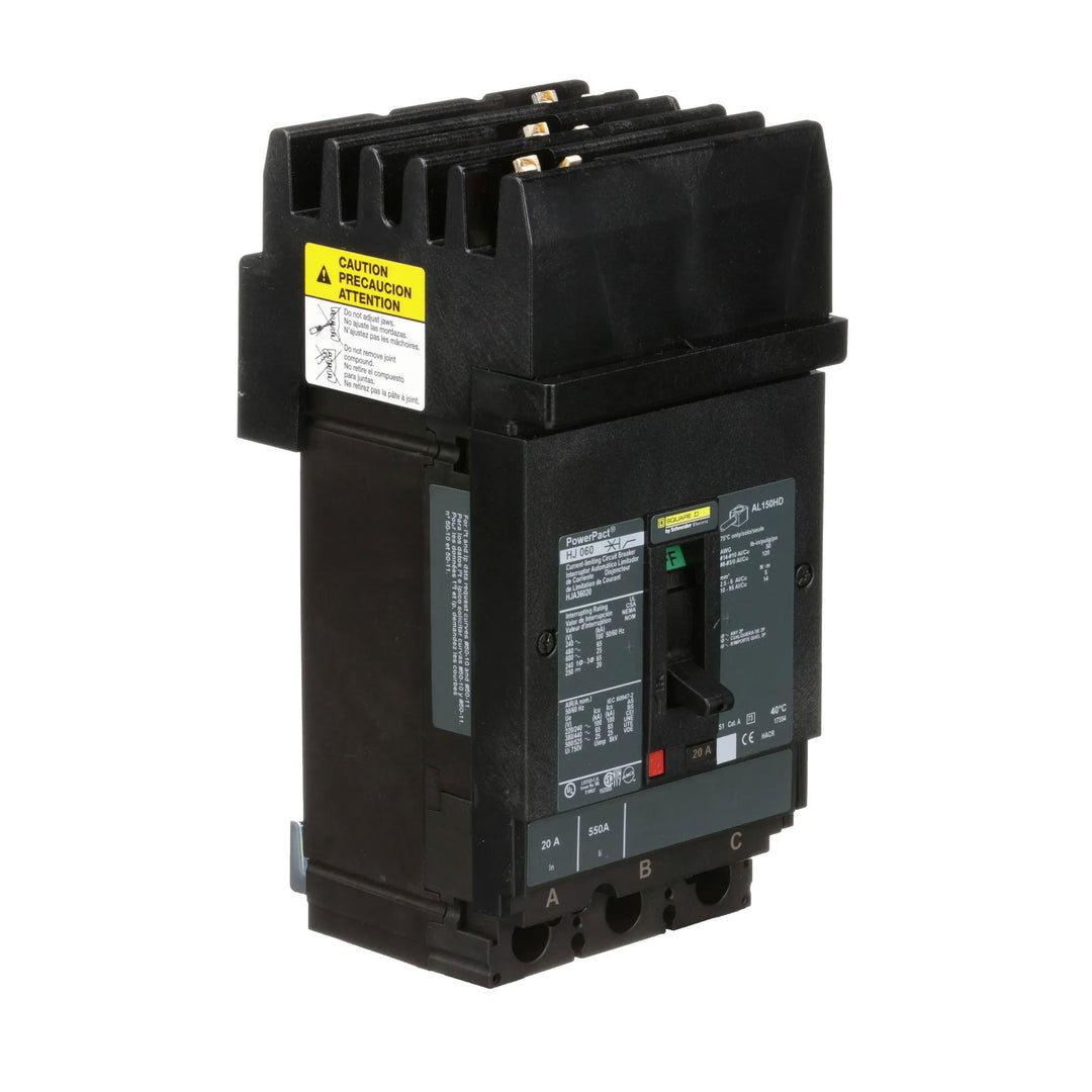 Square D HJA36020 - Molded Case Circuit Breaker, 20A 3P 600V