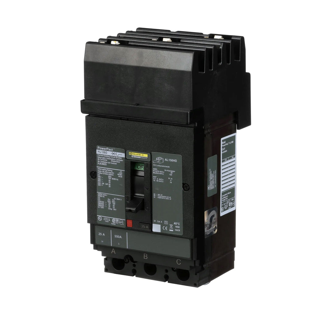 Square D HJA36025 - Molded Case Circuit Breaker 25A 600V 3P