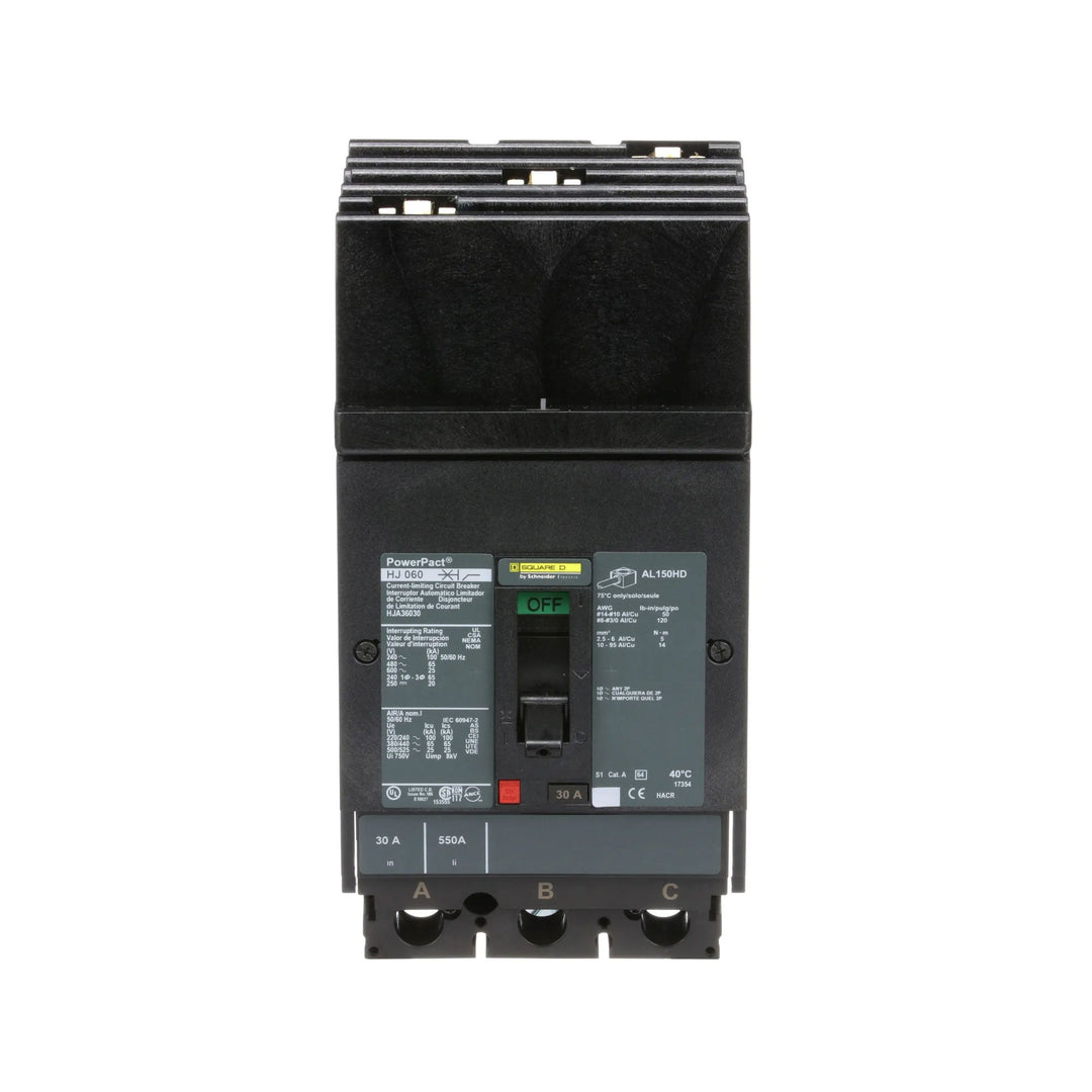 Square D HJA36030 - Molded Case Circuit Breaker, 30A 600V 3P
