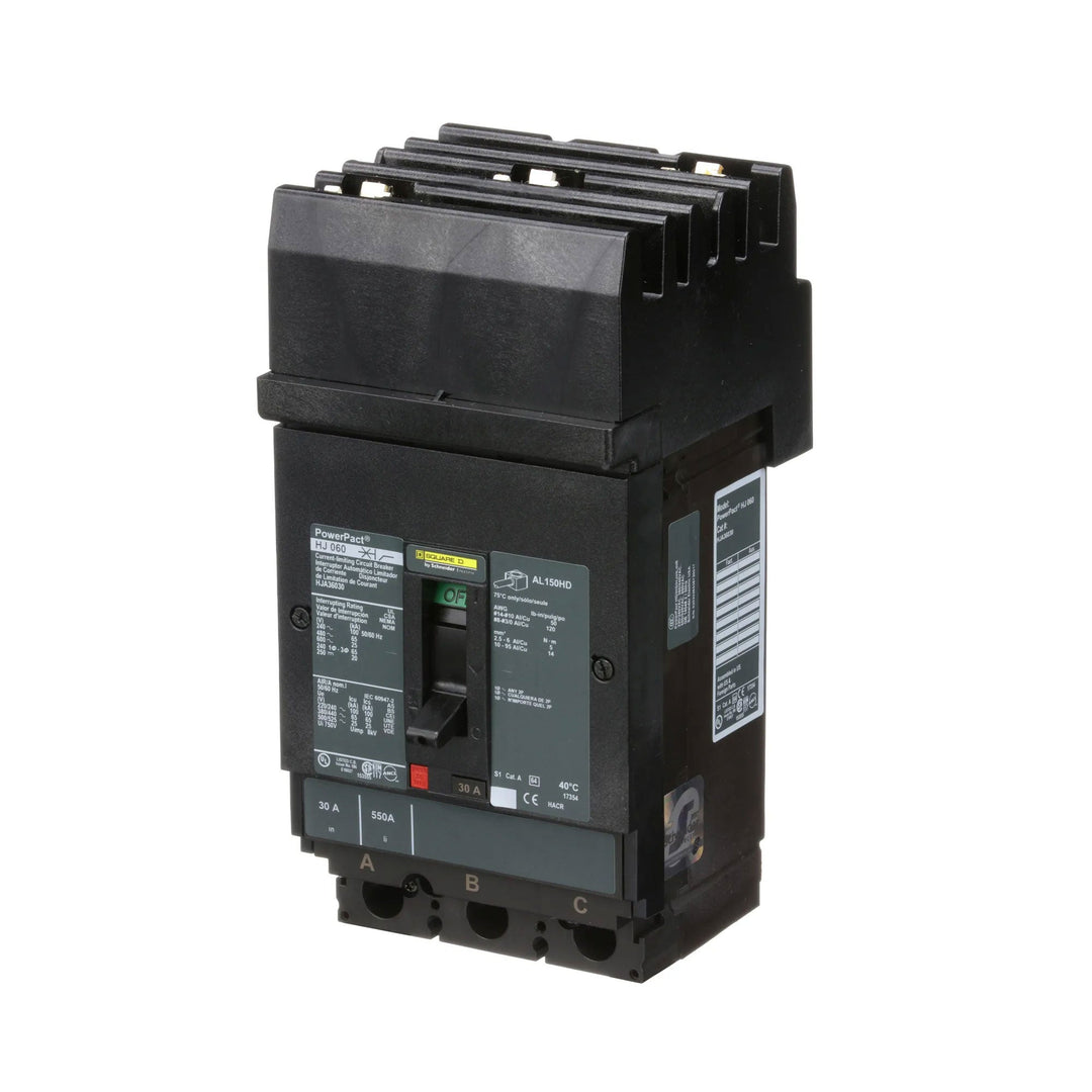 Square D HJA36030 - Molded Case Circuit Breaker, 30A 600V 3P
