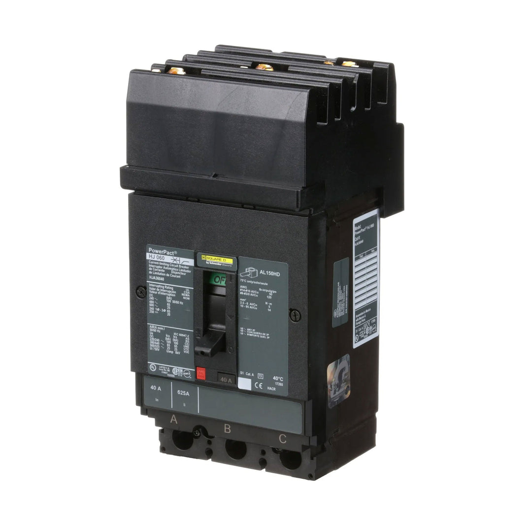 Square D HJA36040 - Molded Case Circuit Breaker 40A 600V 3P