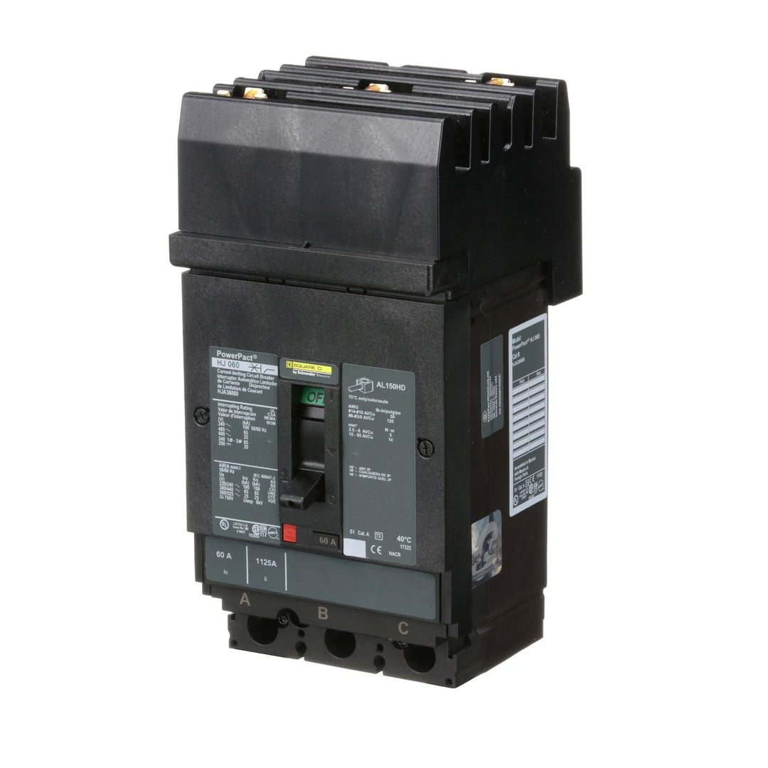 Square D HJA36060 - Molded Case Circuit Breaker 60A 600V 3P