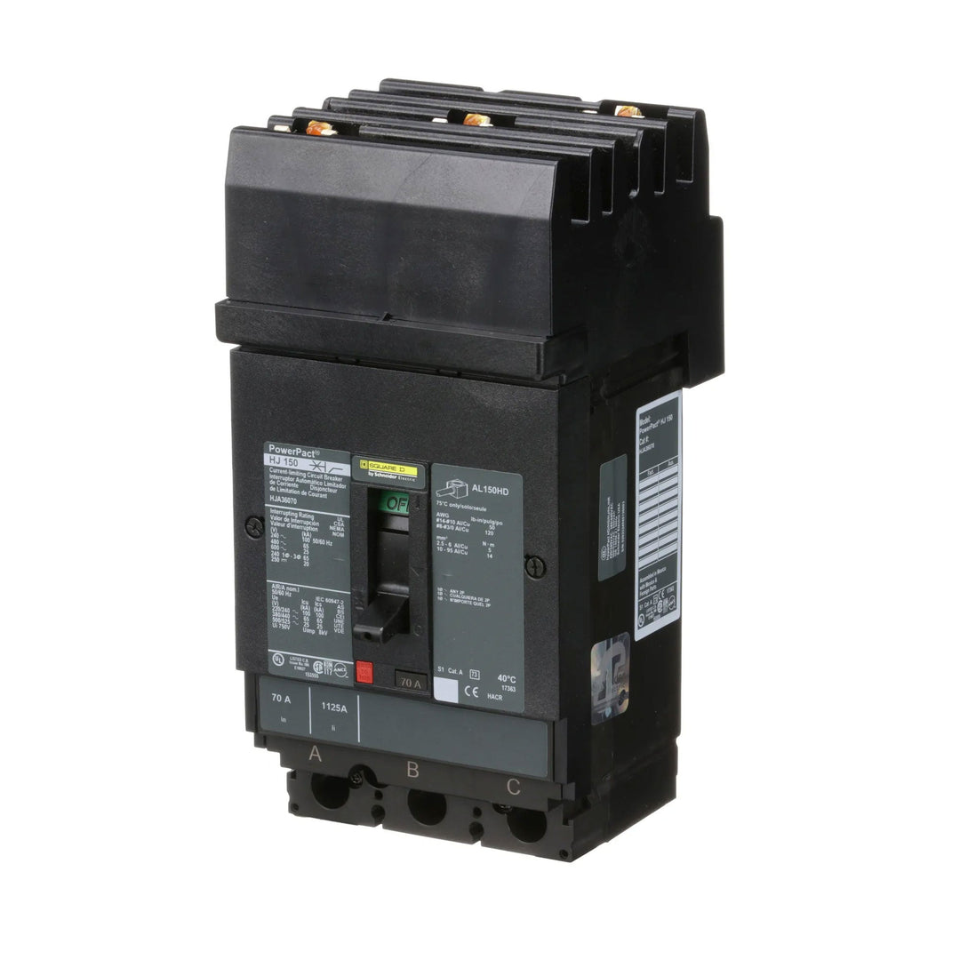 Square D HJA36070 - Molded Case Circuit Breaker 70A 600V 3P