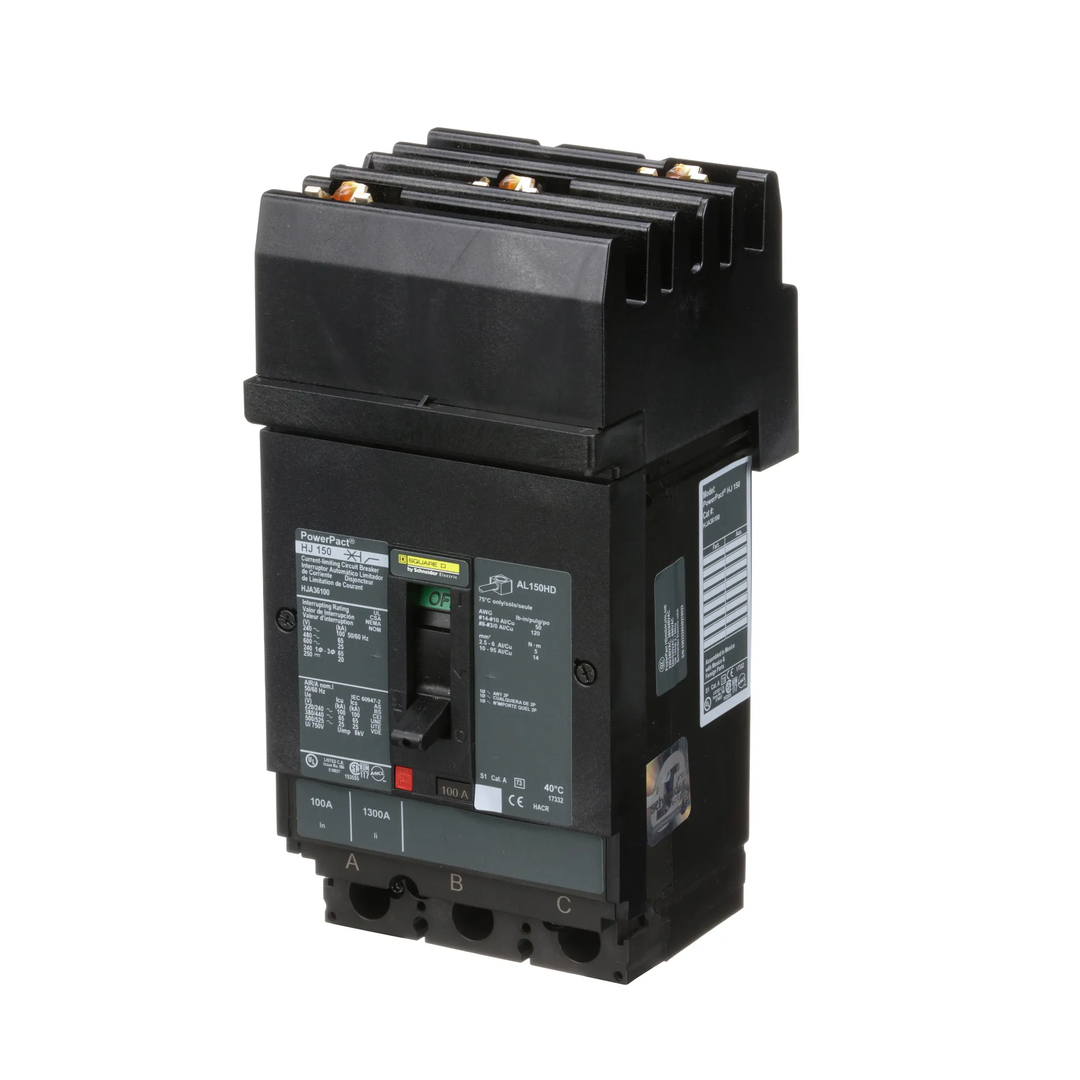 Square D HJA36100 - Molded Case Circuit Breaker 100A 3P 600V