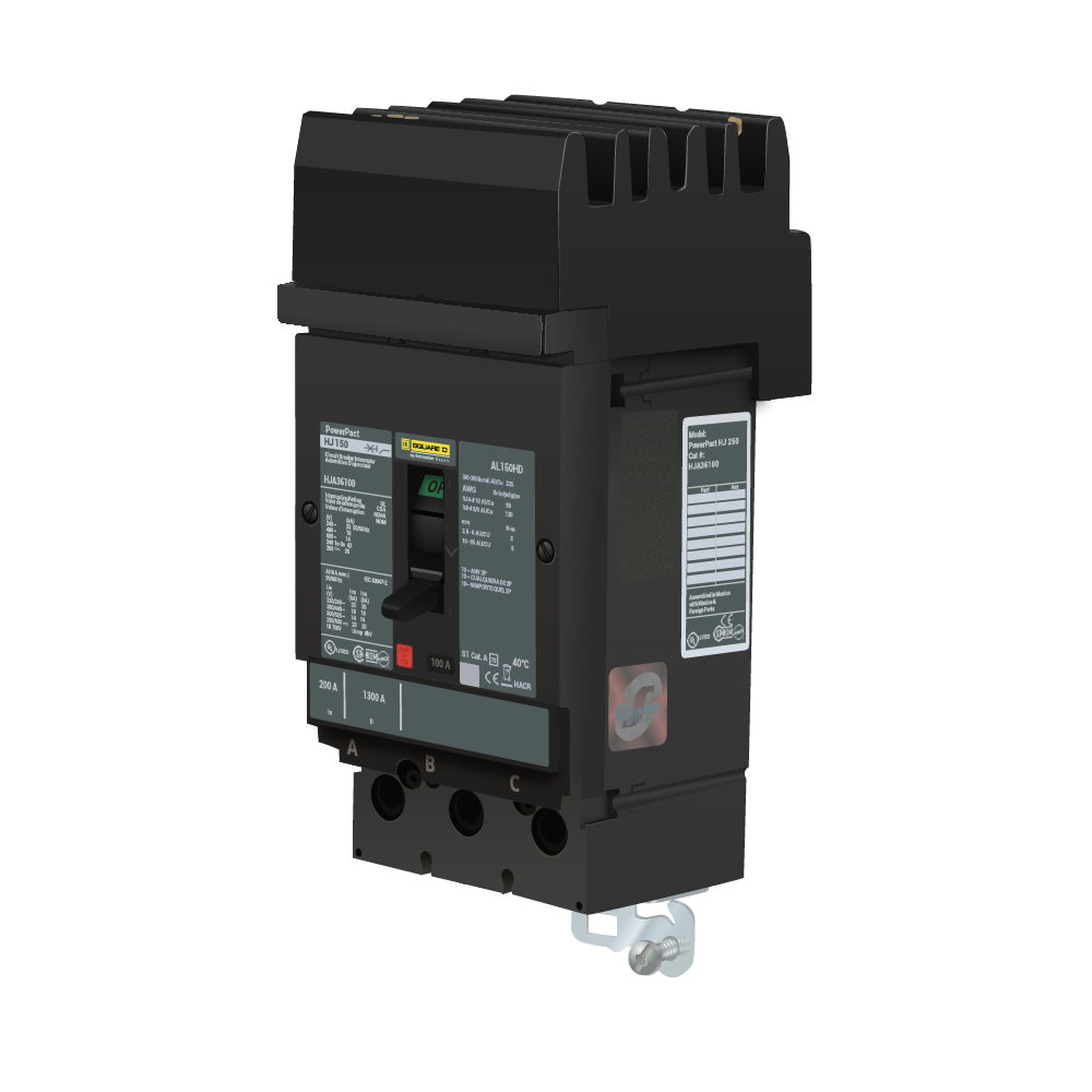 Square D HJA36100 - Molded Case Circuit Breaker 100A 3P 600V