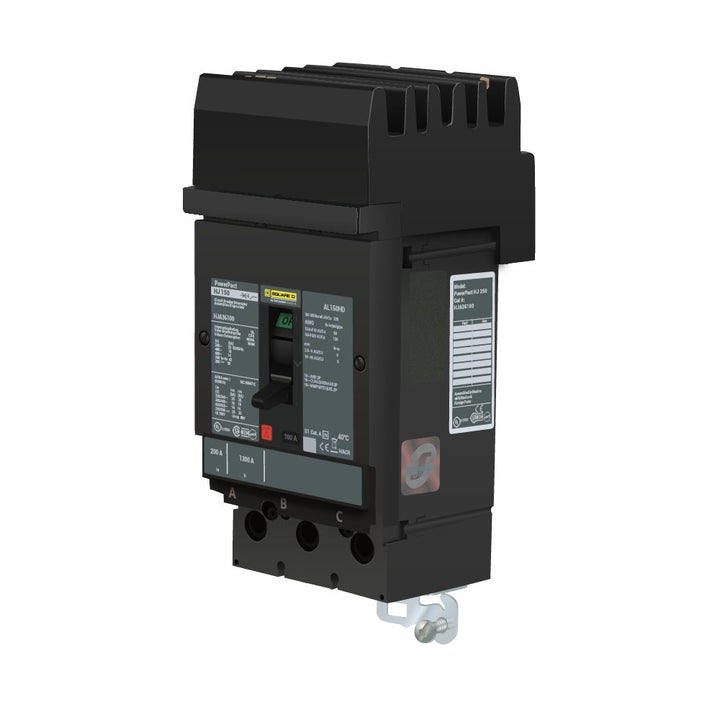 Square D HJA36100 - Molded Case Circuit Breaker 100A 3P 600V