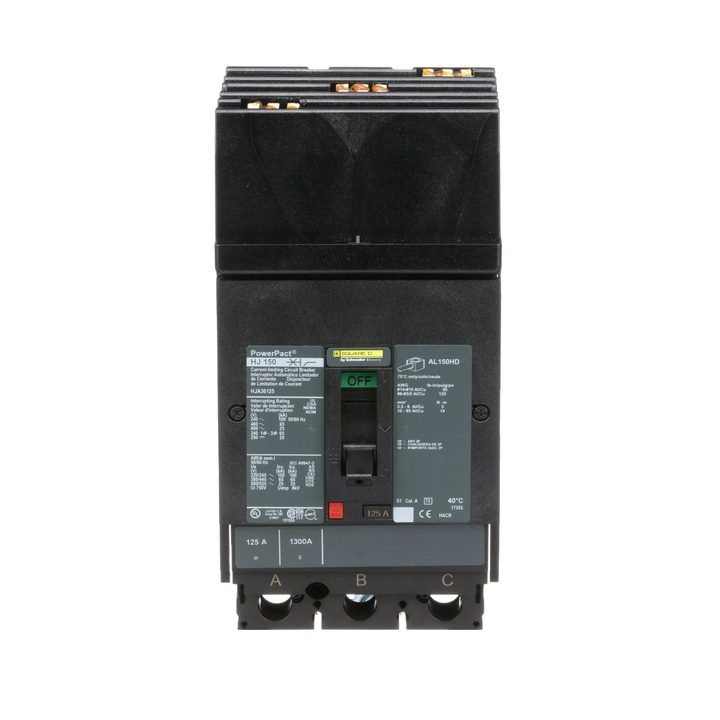 Square D HJA36125 - Molded Case Circuit Breaker 125A 600V 3P