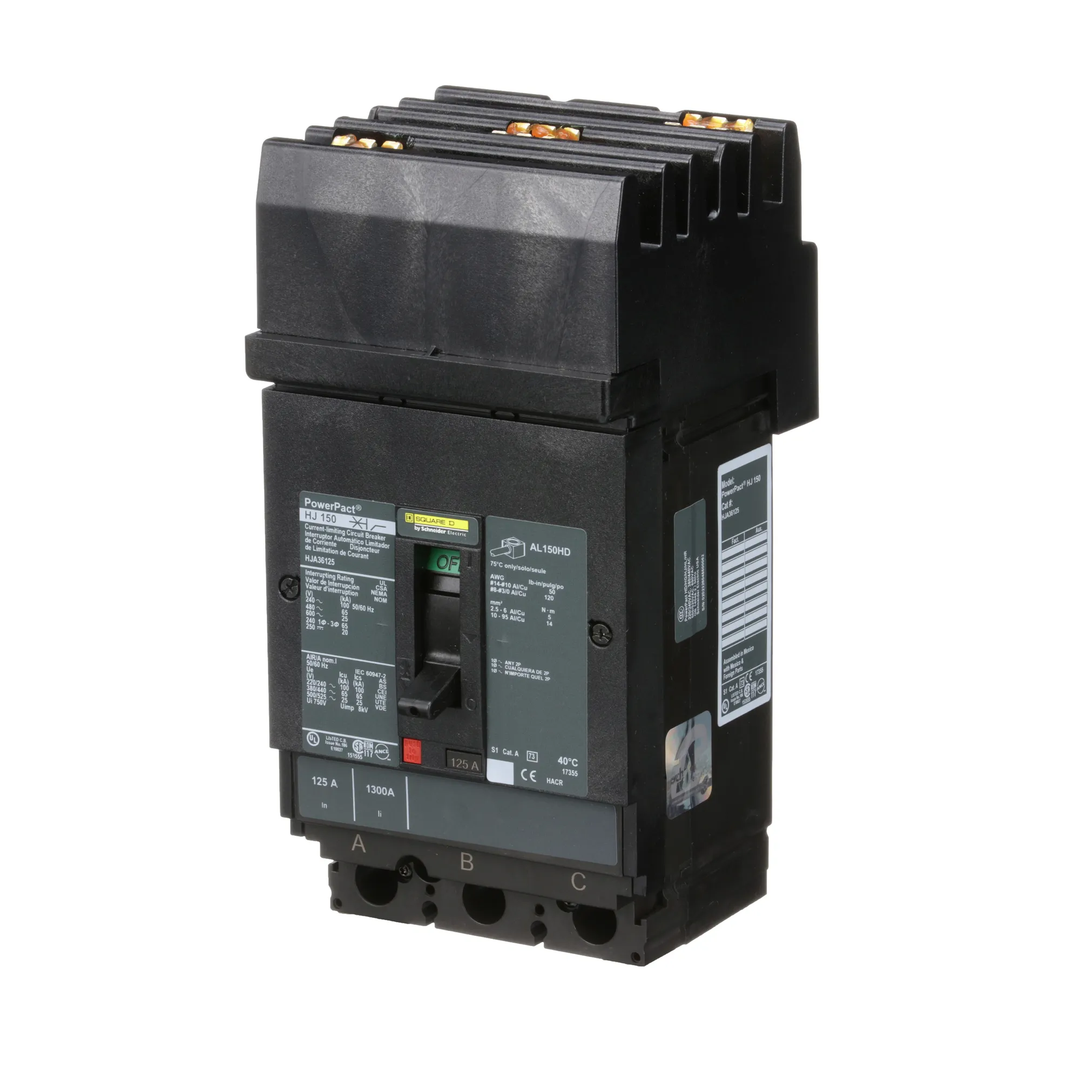 Square D HJA36125 - Molded Case Circuit Breaker 125A 600V 3P