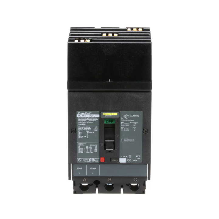 Square D HJA36150 - Molded Case Circuit Breaker 150A 600V 3P