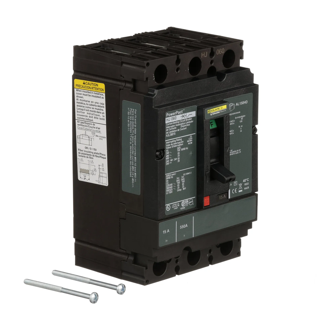 Square D HJL36015 - Molded Case Circuit Breaker 15A 600V 3P