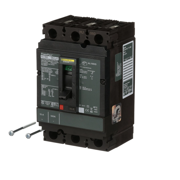 Square D HJL36015 - Molded Case Circuit Breaker 15A 600V 3P