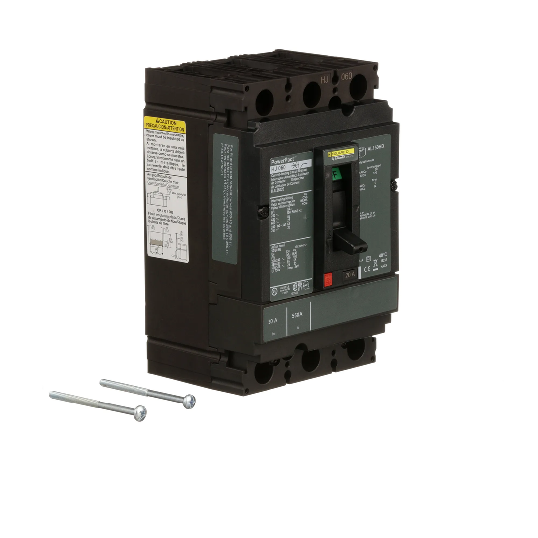 Square D HJL36020 - Molded Case Circuit Breaker 20A 3-Pole