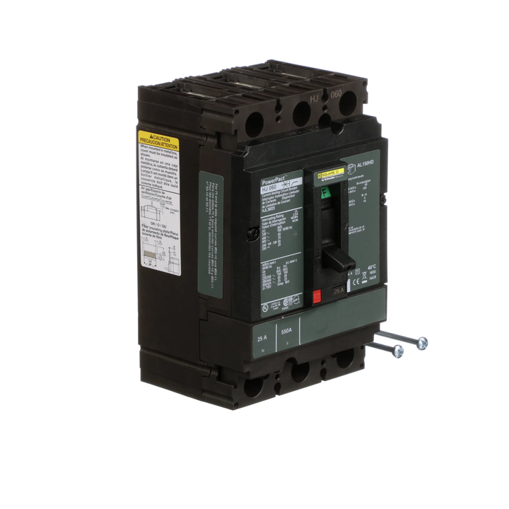 Square D HJL36025 - 3-Pole Circuit Breaker 25A 600V