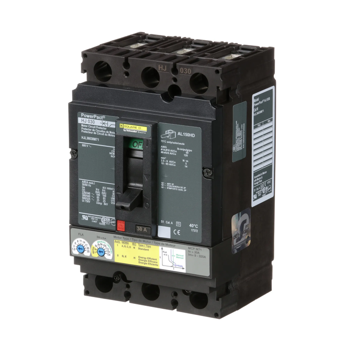 Square D HJL36030M71 - Molded Case Breaker 30A 600V 3P