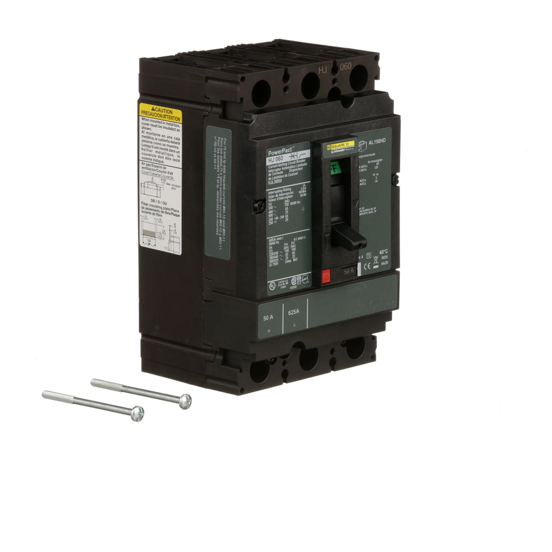 Square D HJL36050 - Molded Case Circuit Breaker 50A 600V 3-Pole