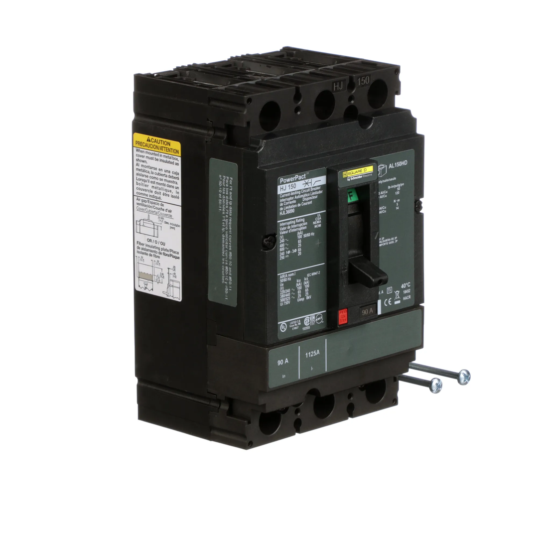 Square D HJL36090 - Molded Case Circuit Breaker, 90A 600V 3P