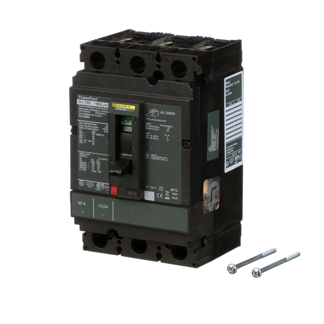 Square D HJL36090 - Molded Case Circuit Breaker, 90A 600V 3P
