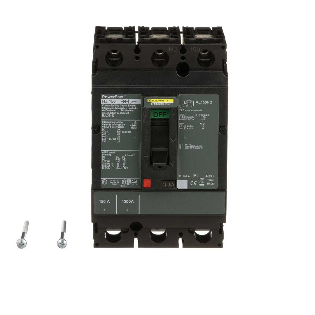 Square D HJL36150 - Molded Case Circuit Breaker 150A 600V 3P