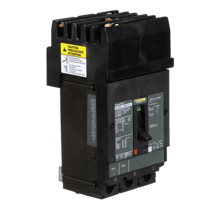 Square D HLA36020 - Molded Case Circuit Breaker 20A 600V 3P