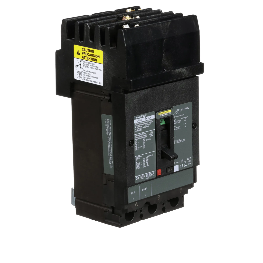 Square D HLA36030 - 30A 600V 3-Pole Molded Case Circuit Breaker