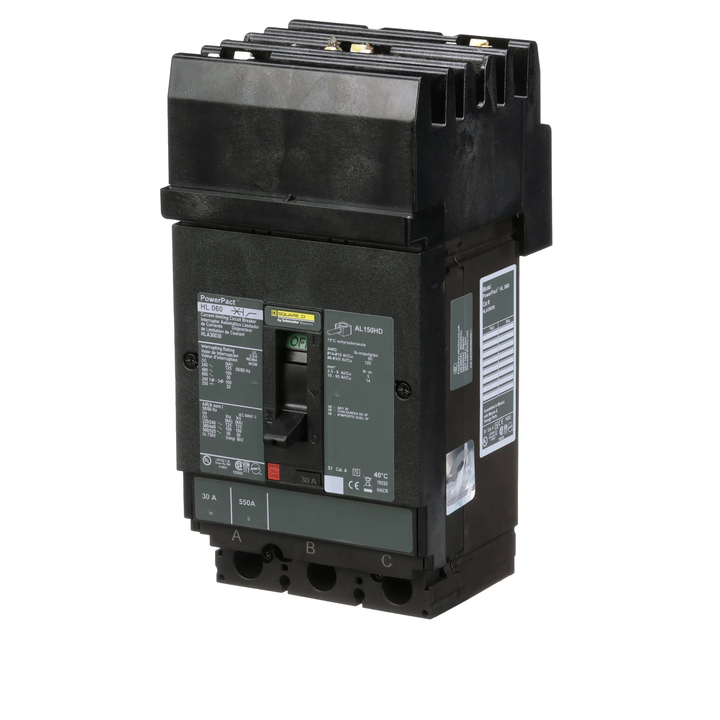 Square D HLA36030 - 30A 600V 3-Pole Molded Case Circuit Breaker