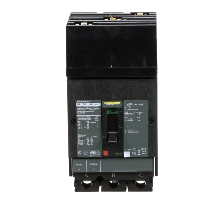 Square D HLA36100 - Molded Case Circuit Breaker 100A 600V 3P