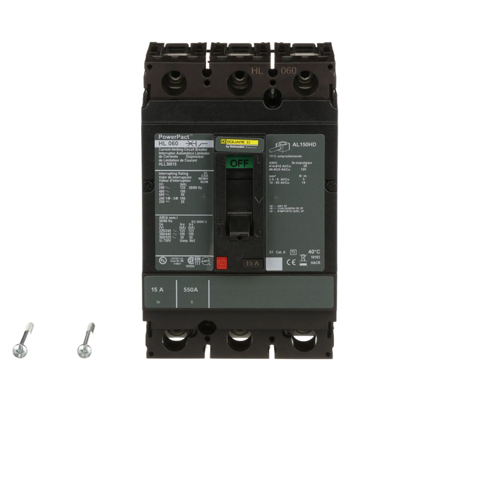 Square D HLL36015 - Molded Case Circuit Breaker 15A 600V 3P