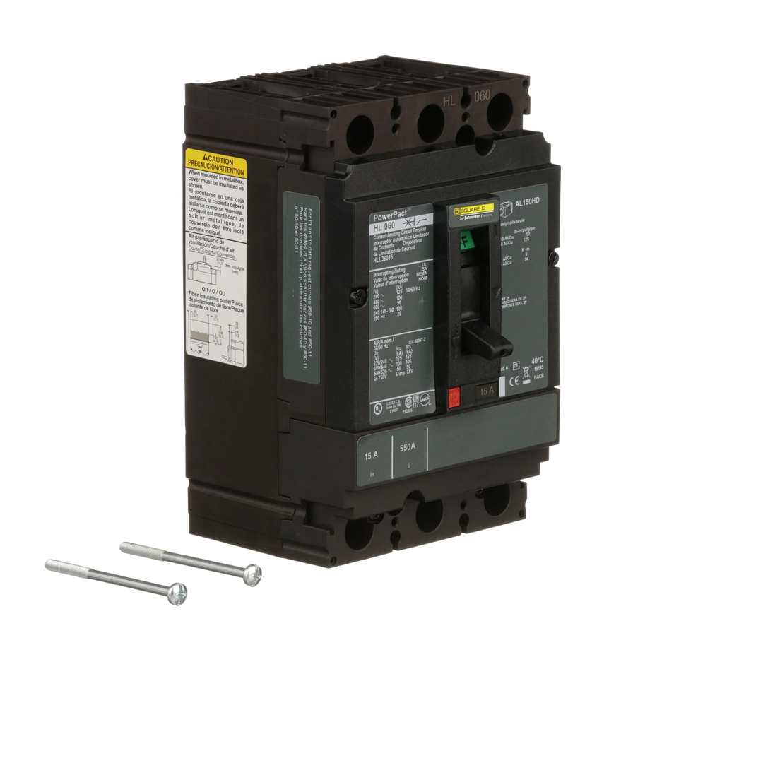 Square D HLL36015 - Molded Case Circuit Breaker 15A 600V 3P