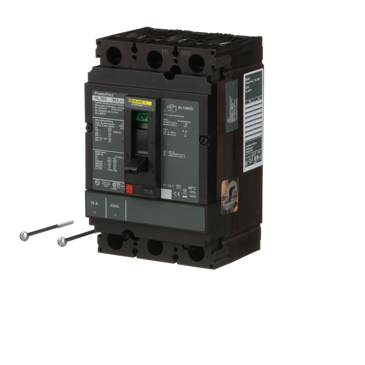 Square D HLL36015 - Molded Case Circuit Breaker 15A 600V 3P