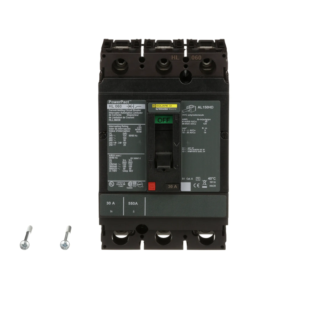 Square D HLL36030 - Molded Case Circuit Breaker 30A 600V 3P