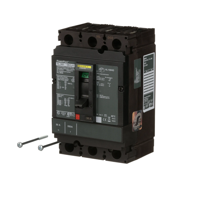 Square D HLL36030 - Molded Case Circuit Breaker 30A 600V 3P