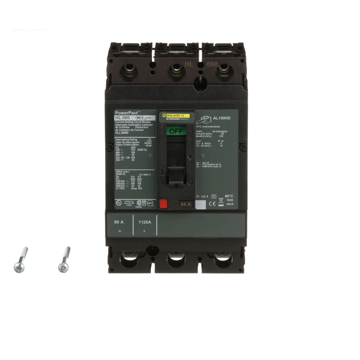 Square D HLL36060 - Molded Case Circuit Breaker 60A 600V 3P